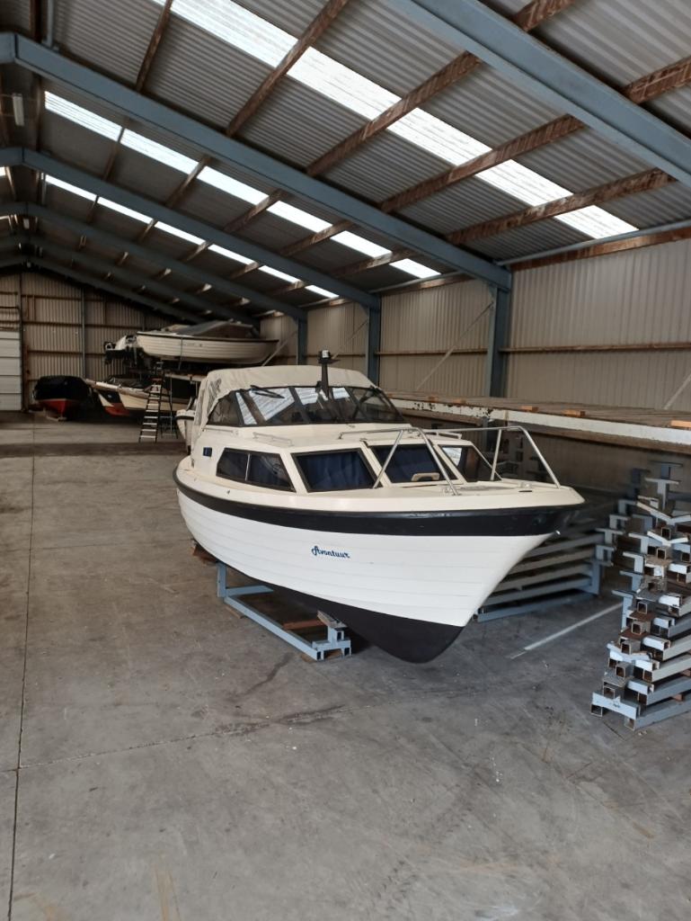 Scand 25 Spitsgatter Yanmar Diesel motorboot polyester ZGAN, Ophalen, 10 tot 30 pk, Binnenboordmotor, Diesel