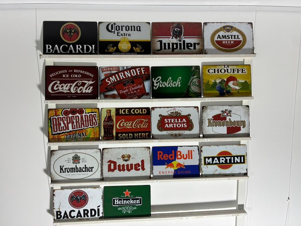 Metalen bordjes 20x30 cm  mancave verschillende wandborden, Verzamelen, Merken en Reclamevoorwerpen, Nieuw, Reclamebord, Verzenden