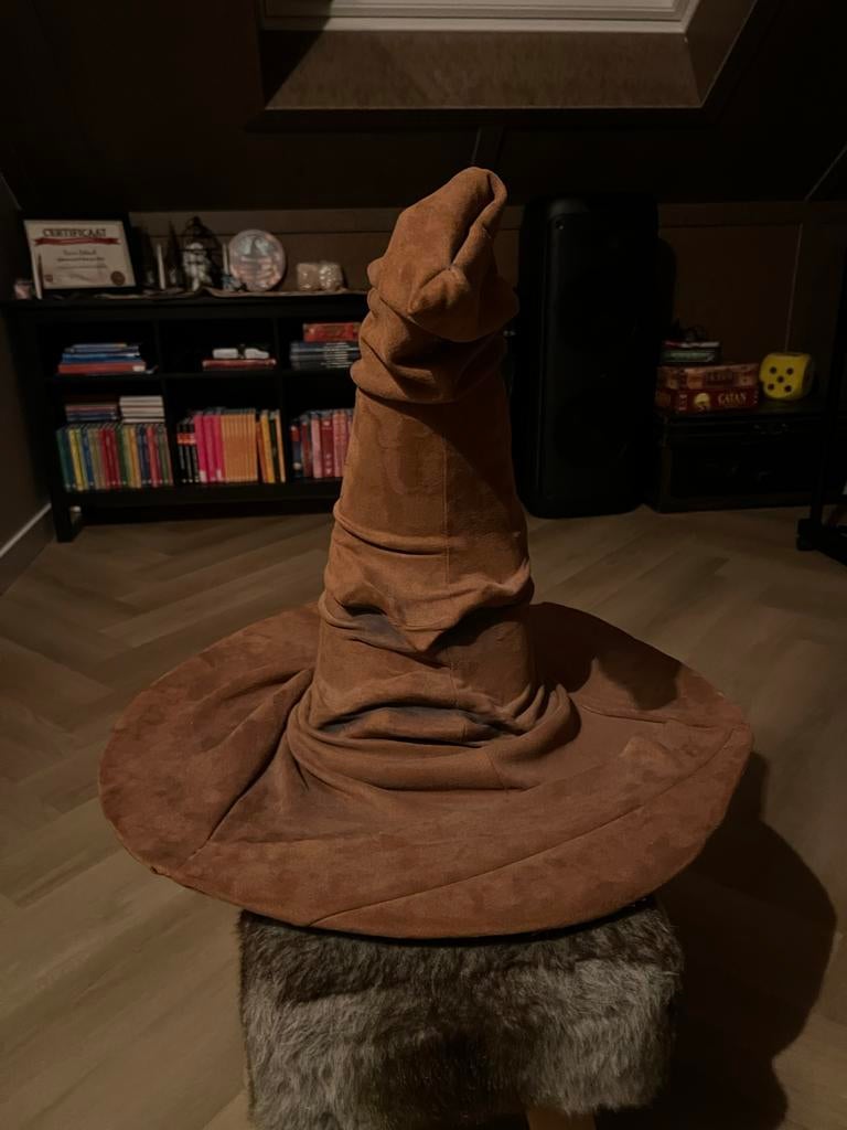 Handgemaakte Harry Potter Sorteerhoed - uniek exemplaar, Verzamelen, Harry Potter, Ophalen of Verzenden, Zo goed als nieuw, Replica