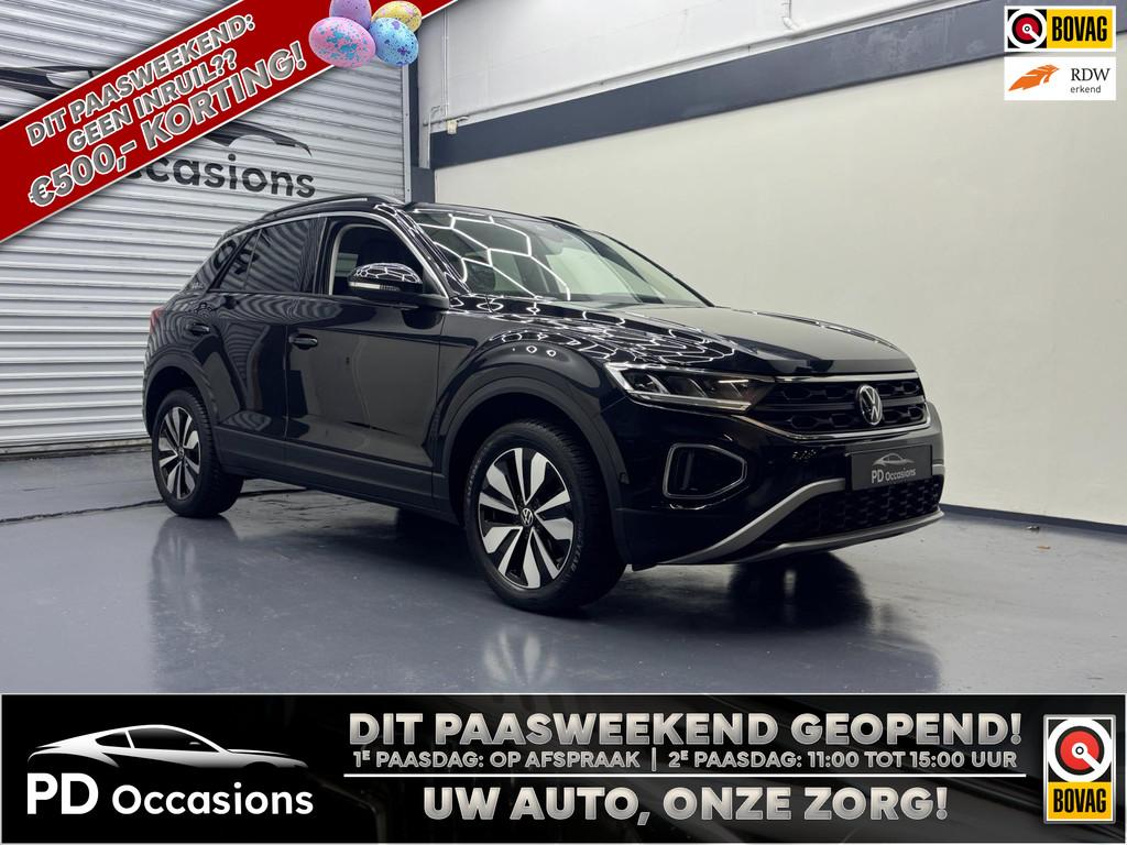 Volkswagen T-Roc 1.5 TSI Goal Edition - Half leer - Clima -, Zwart, 4 cilinders, 150 pk, Leder en Stof