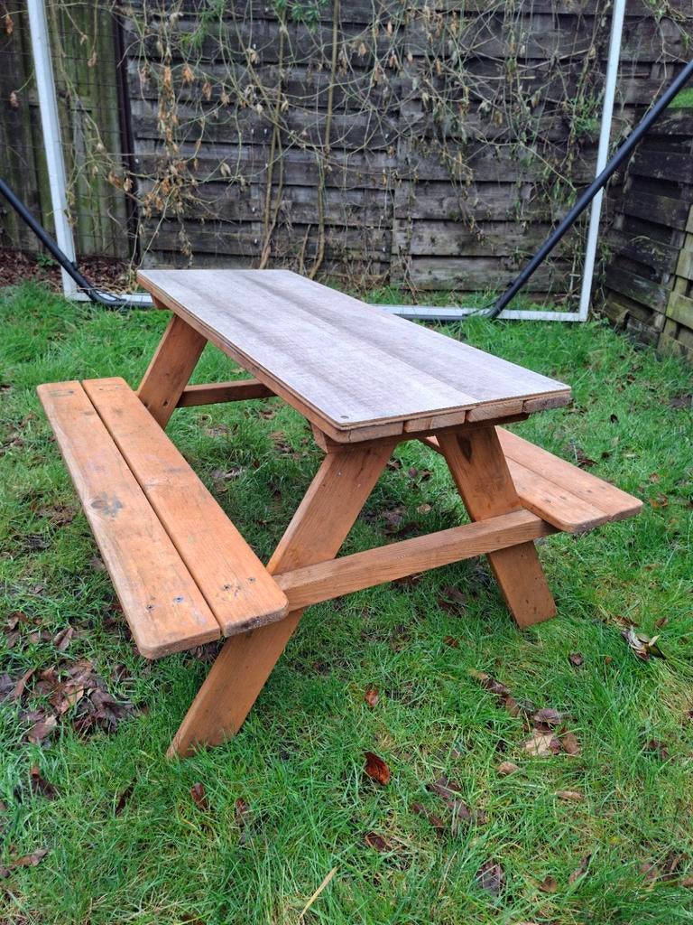 Picknicktafel voor kinderen tot 4 jaar., Ophalen, Rechthoekig, Hout