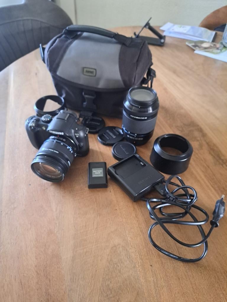 Fotocamera, Audio, Tv en Foto, Fotocamera's Digitaal, Ophalen, Gebruikt, Spiegelreflex, Samsung