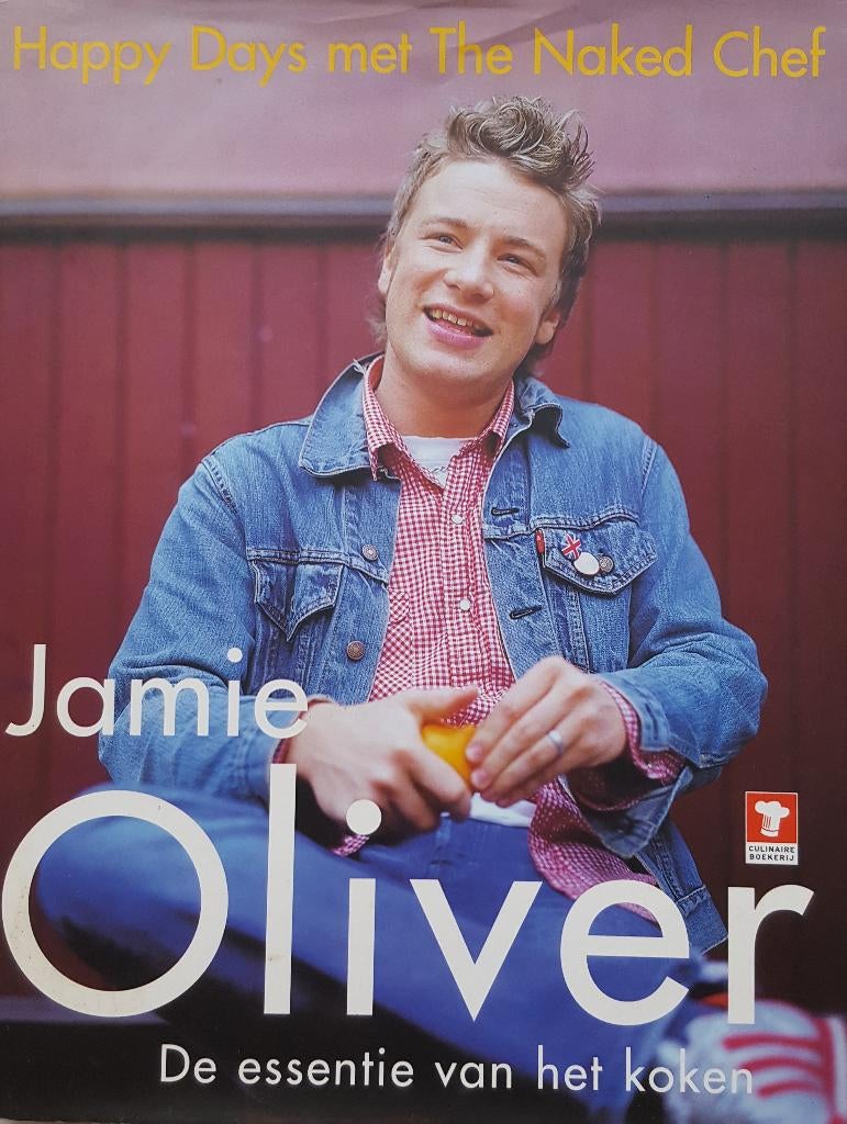 Jamie Oliver: Happy Days met the Naked chef, Ophalen of Verzenden, Zo goed als nieuw, Overige gebieden, Hoofdgerechten