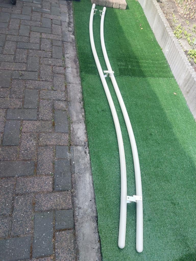 Goed stevige houten trapleuning., Overige materialen, 2 tot 4 meter, Zo goed als nieuw, 20 tot 40 mm