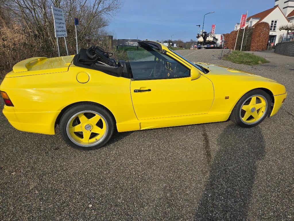 Porsche 944 Cabrio Bieber Breitbau tuning250PK BELASTINGVRIJ, Auto's, Achterwielaandrijving, Zwart, Cabriolet, 4 stoelen