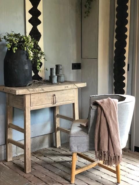 NIEUW BINNEN: STOER ROBUUST doorleeft WANDTAFEL met lade, 50 tot 100 cm, Nieuw, Ophalen of Verzenden, Nvt