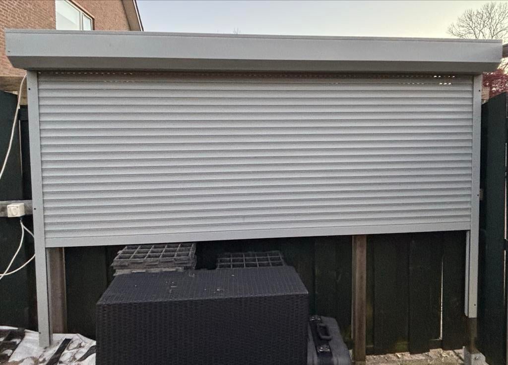 Elektrisch rolluik - Grijs 264x174cm, Ophalen, Gebruikt, 200 cm of meer, Grijs