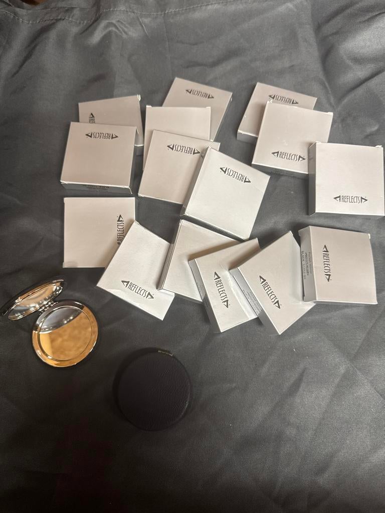 Partij 17 mini spiegels, Nieuw, Ophalen of Verzenden, Nvt, Nvt