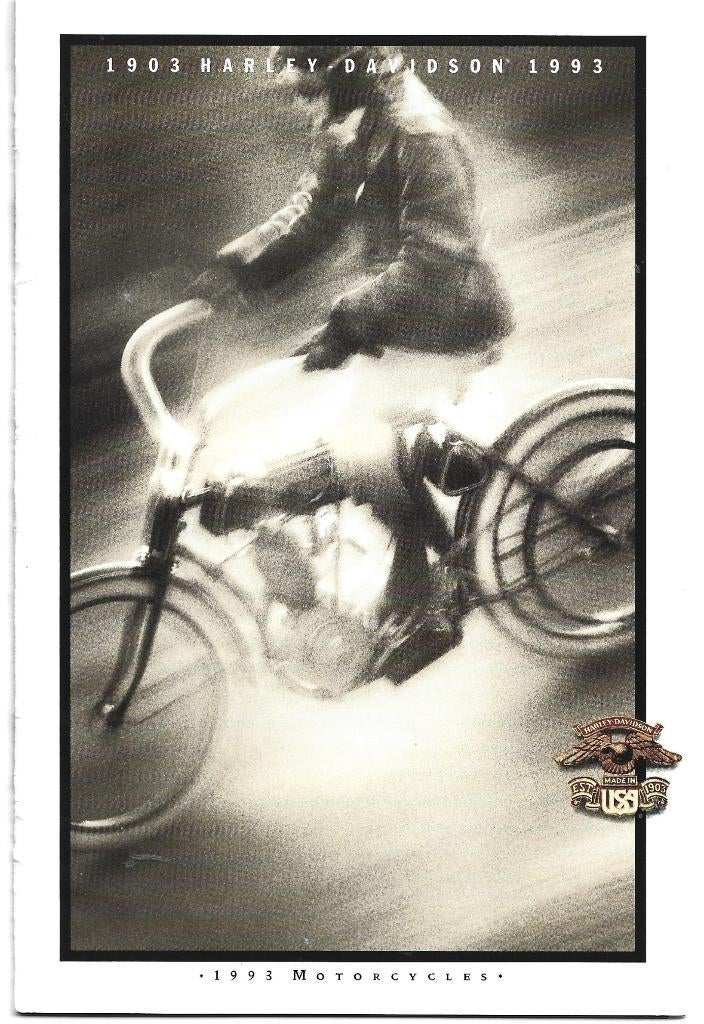 Harley Davidson brochure 1993 (HD93) motor, Motoren, Handleidingen en Instructieboekjes, Verzenden, Harley-Davidson of Buell