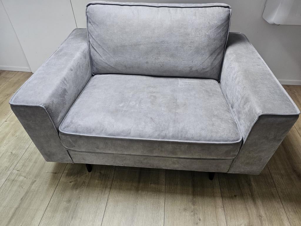 Loveseat / brede fauteuil Profijt Meubel – microleder – zeer, Huis en Inrichting, Fauteuils, Ophalen