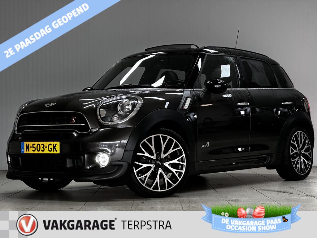 MINI Countryman 2.0 Cooper SD ALL4 Chili/ Automaat/ Panorama, Auto's, Automaat, USB, Bruin, Leder