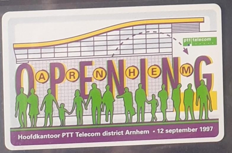 Telefoonkaart Opening PTT kantoor Arnhem ongebruikt, Ophalen of Verzenden, Nederland