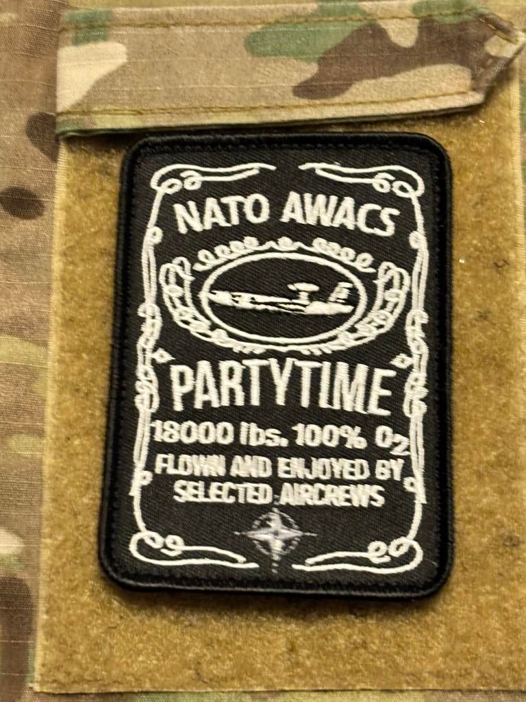 Nato awacs embleem partytime, Verzenden, Luchtmacht, Embleem of Badge