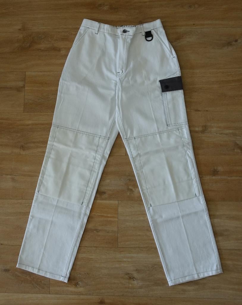 KLM Werkkleding Cargo Jeans - Maat 50 in het Wit NIEUW, Ophalen, Nieuw, Wit, Overige jeansmaten