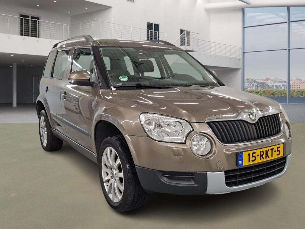 Skoda Yeti 1.2 TSI Elegance PANORAMADAK, trekhaak, clima, LM, Voorwielaandrijving, Euro 5, Stof, Gebruikt