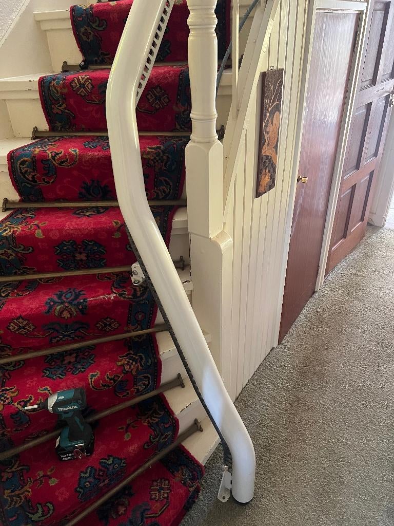 Traplift, Diversen, Trapliften, Ophalen, Gebruikt, Met bocht