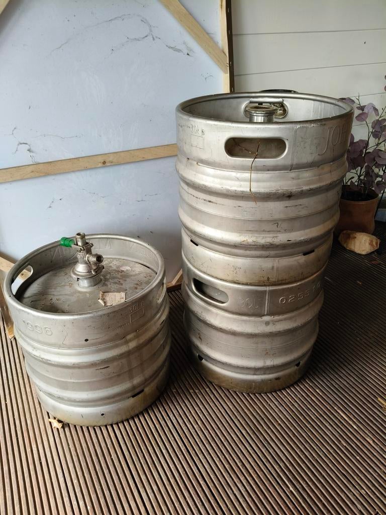 30 liter biervaten., Ophalen of Verzenden