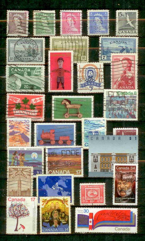 Canada # 091, Ophalen, Gestempeld, Noord-Amerika