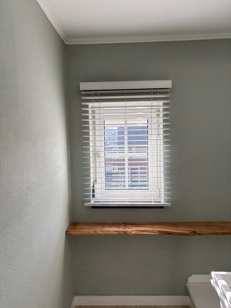 Jaloezieën pvc wit, Ophalen, 50 tot 100 cm, Zo goed als nieuw, Wit