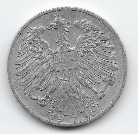 Oostenrijk 1 schilling 1946 KM# 2871, Verzenden, Oostenrijk, Losse munt