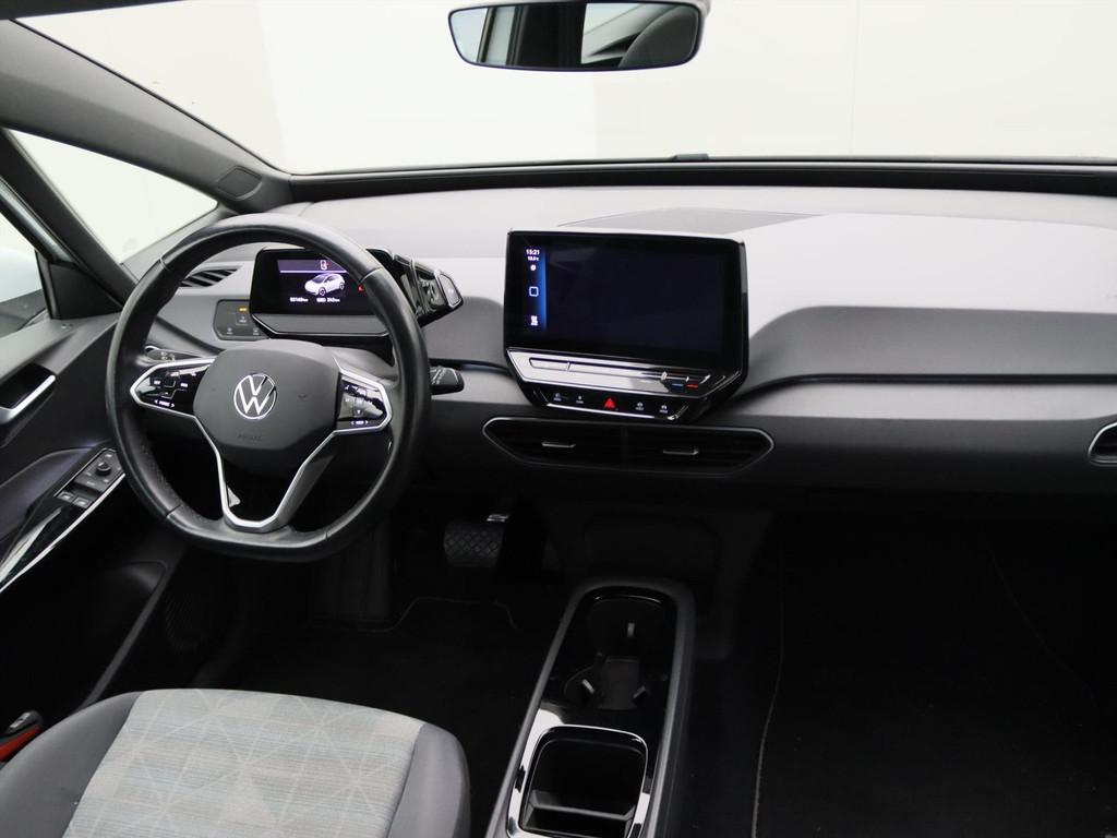 Volkswagen Id.3 58kWh 204pk PRO 90% SoH [ ACC+LED+STOELVERWA, Auto's, Automaat, Stof, Gebruikt, Zwart