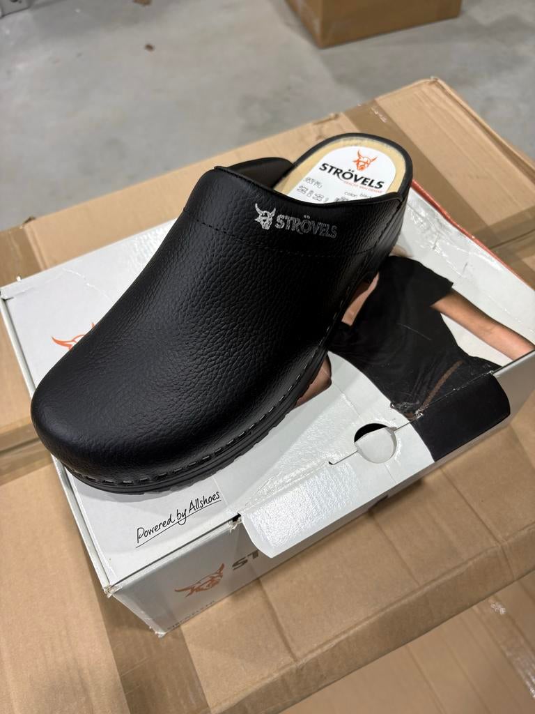 Strovels 303 Klomp Onbeveiligd maat 46, Verzenden, ., Zwart, Nieuw