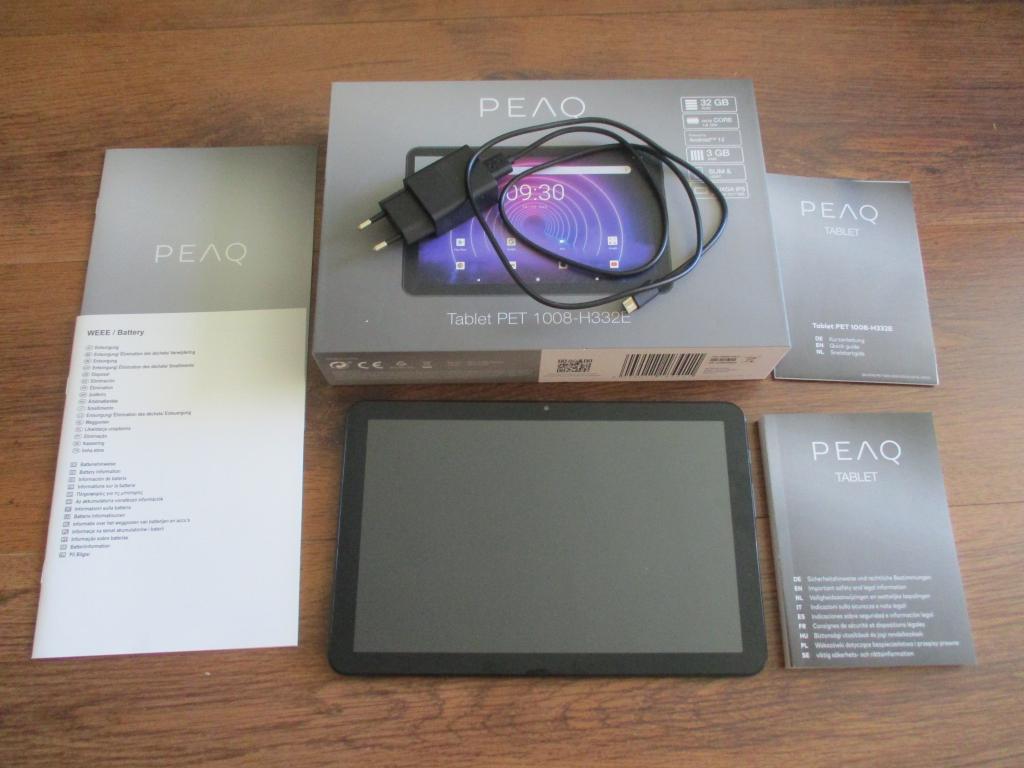 Peaq Tablet 10.1 inch 32 GB Donkergrijs, Computers en Software, Android Tablets, Zo goed als nieuw, Wi-Fi, 10 inch, 32 GB, Ophalen of Verzenden