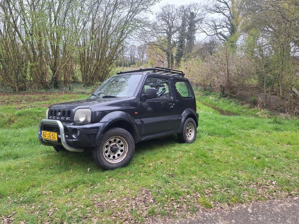 Suzuki Jimny 1.3 JX 4WD 2002 Zwart, Auto's, 13 km/l, 40 €/maand, 4 cilinders, 4 stoelen