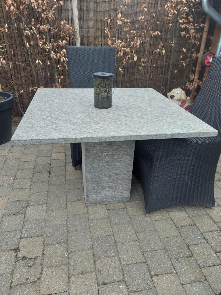 Granieten tuintafel 1mx1m, Ophalen, Rechthoekig, Overige materialen