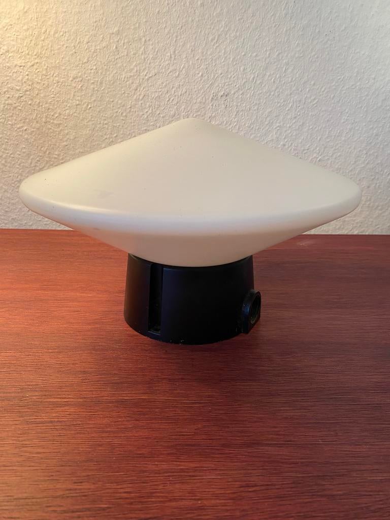 Raak B 1410 Discus Plafondlamp Jaren '60, Huis en Inrichting, Ophalen of Verzenden, Gebruikt, Glas