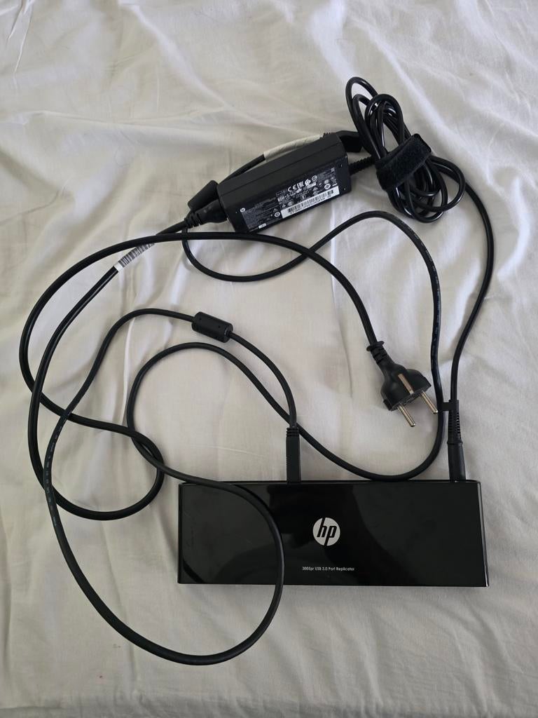 HP 3005pr USB 3.0 Port Replicator dockingstation, Computers en Software, Dockingstations, Ophalen of Verzenden
