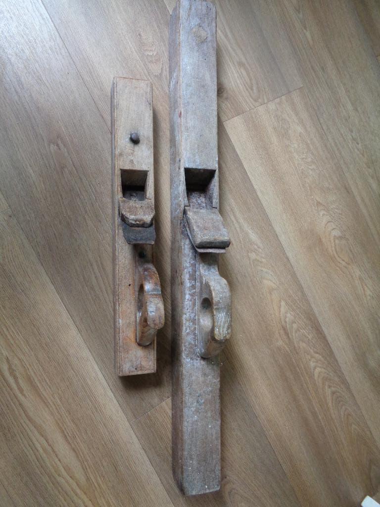 2x Schaven Schaaf Antiek Vintage Oud Gereedschap, Antiek en Kunst, Ophalen