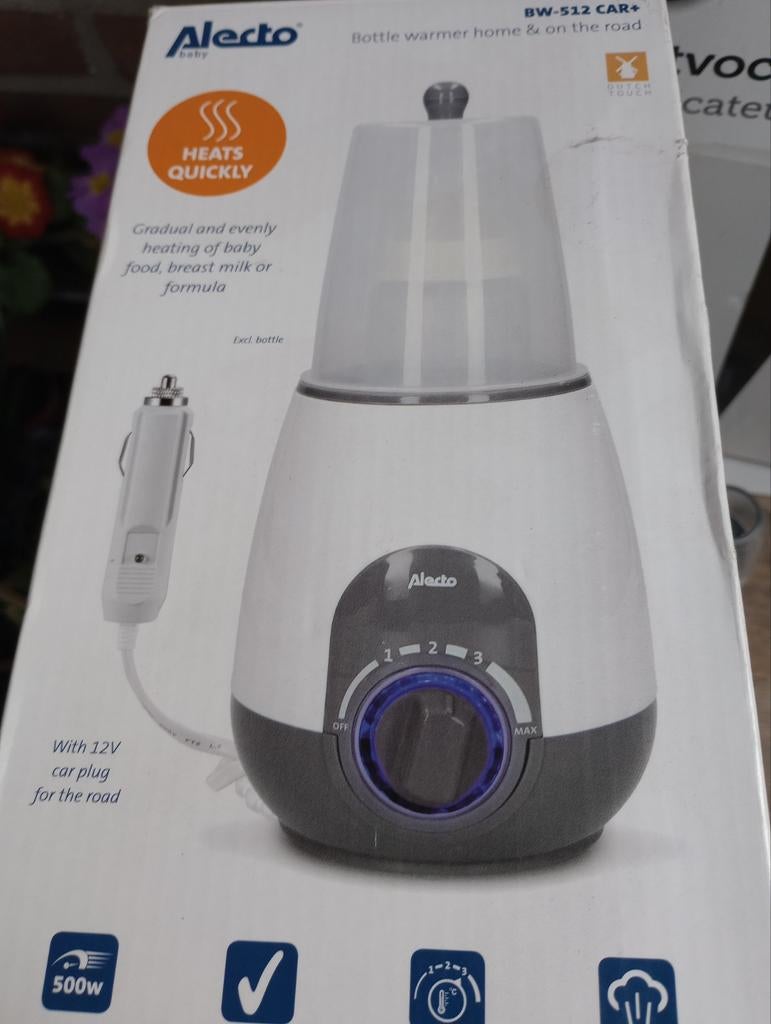 Alecto flessenwarmer thuis en onderweg, Ophalen of Verzenden, Flessen- of potjesverwarmer