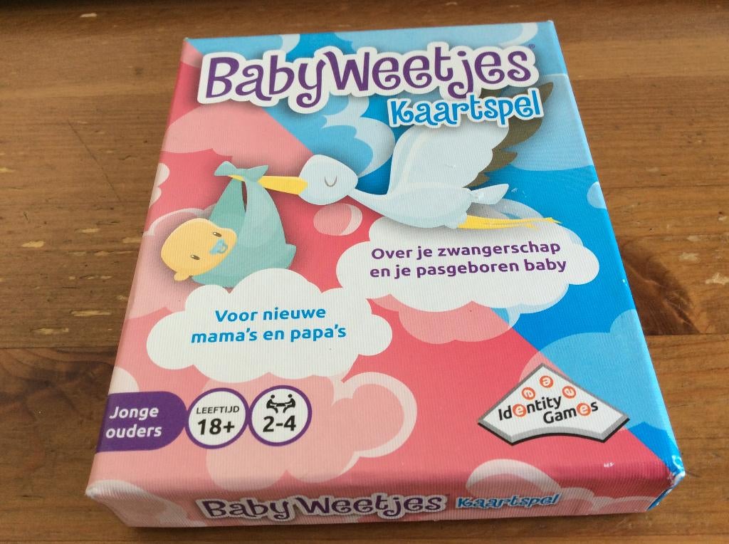 Baby Weetjes kaartspel. Nieuw. leuk als kraamcadeau, Een of twee spelers, Ophalen of Verzenden, Nieuw, Identity Games