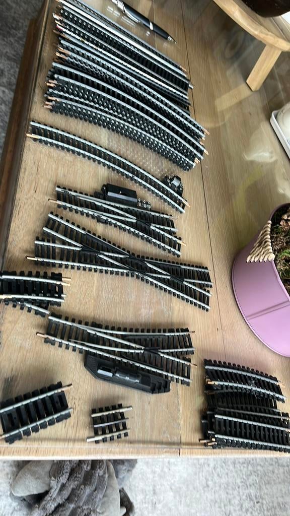 Lima rails loc wagon overgan station., Gelijkstroom, Rails, Ophalen of Verzenden, Zo goed als nieuw