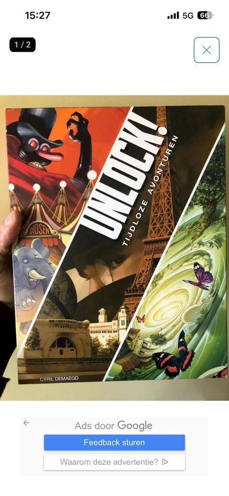 Unlock tijdloze avonturen, Hobby en Vrije tijd, Gezelschapsspellen | Kaartspellen, Ophalen of Verzenden, Zo goed als nieuw