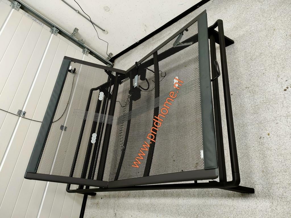 auping Original bed 140x200 elektrisch verstelbaar, Verstelbaar, Eenpersoons, Zwart, Zo goed als nieuw