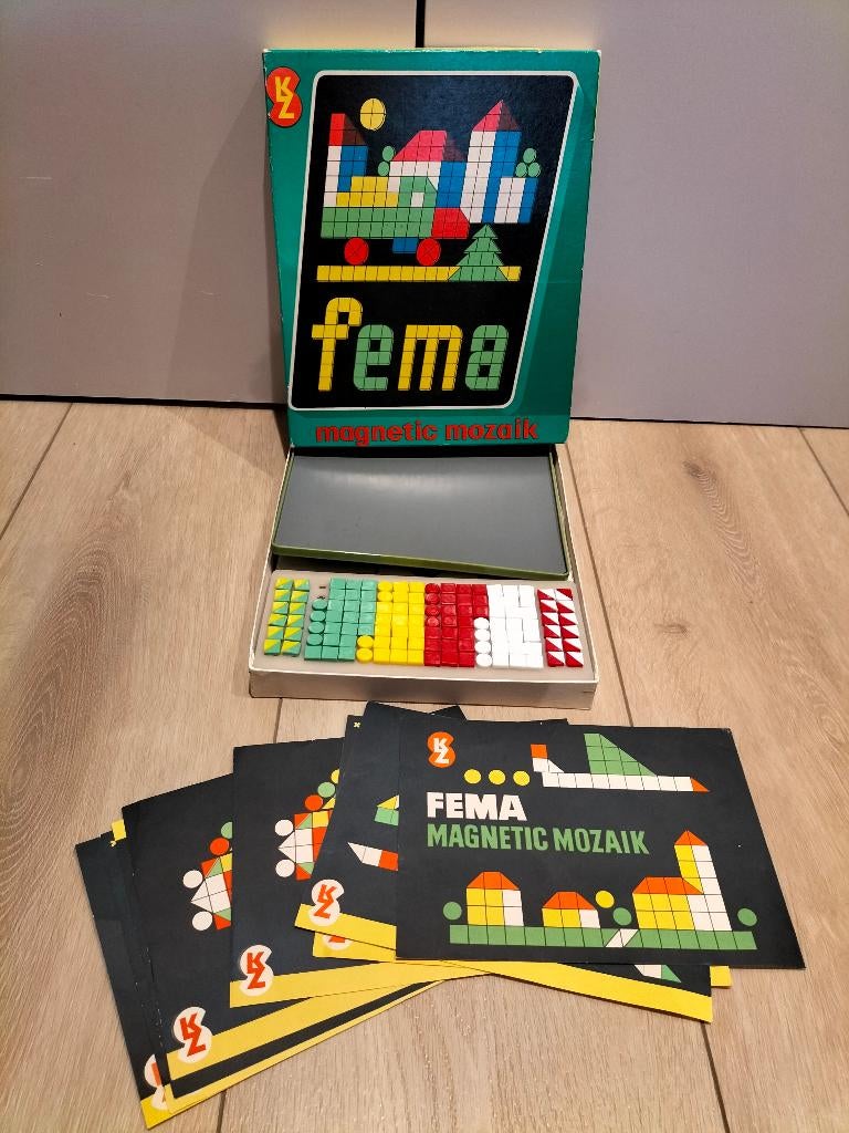 Magnetisch Mozaïek - vintage - Tsjechoslowakije, Ophalen of Verzenden, Gebruikt