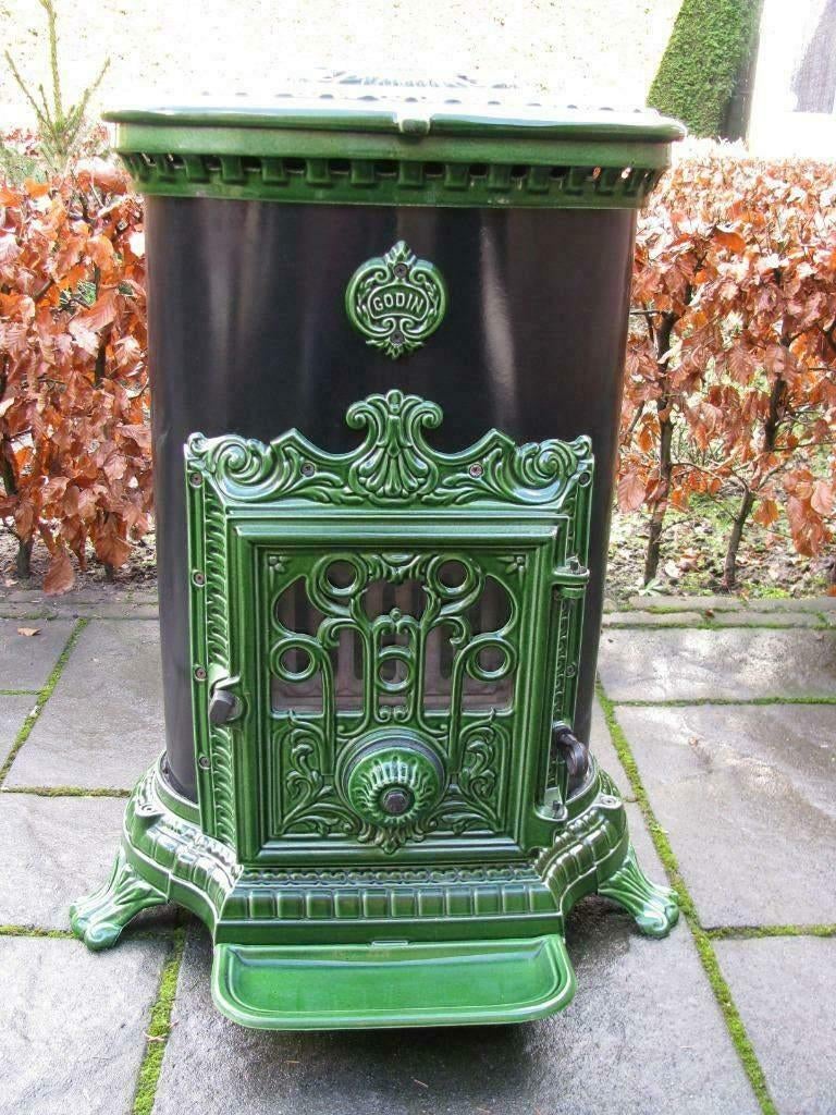 Prachtige Godin houtkachel of kolen type 3726 in goede staat, Ophalen, Overige brandstoffen, Zo goed als nieuw, Vrijstaand