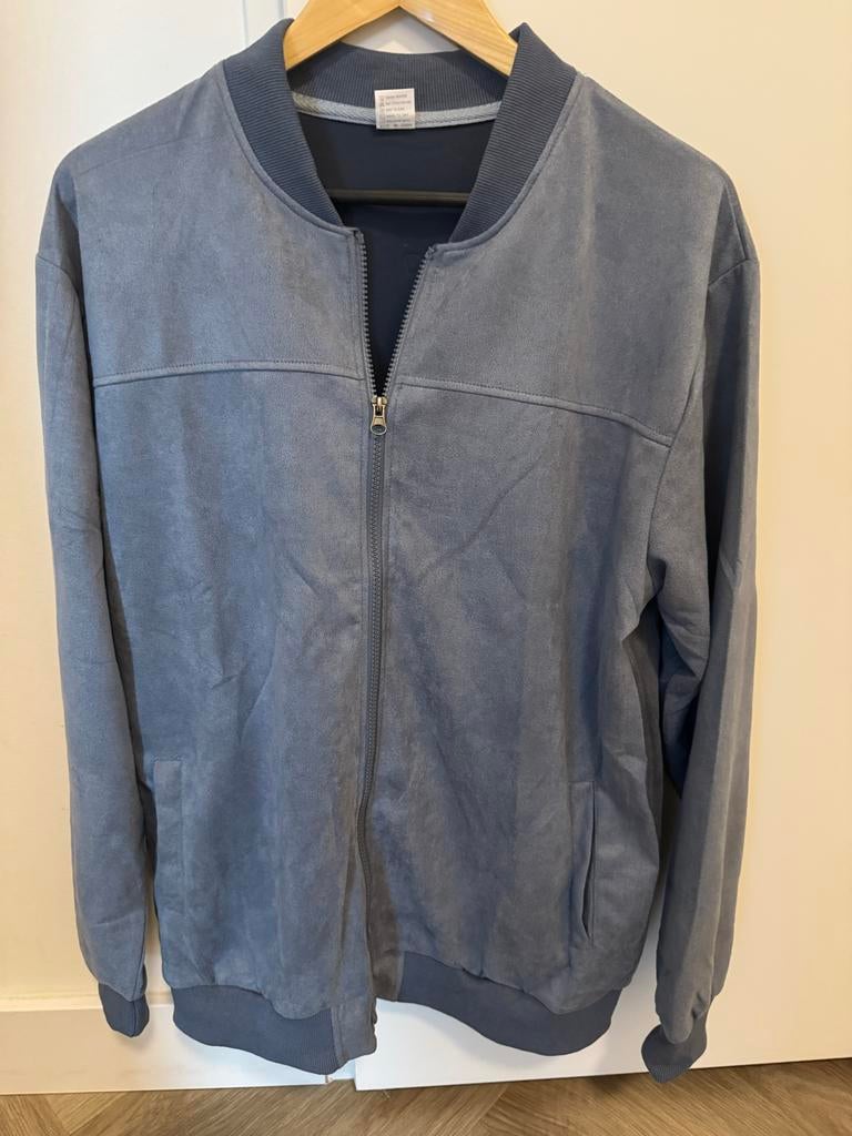 Heren bomberjack - Maat L - Nieuw, Kleding | Heren, Jassen | Zomer, Ophalen of Verzenden, Nieuw, Maat 52/54 (L), Blauw