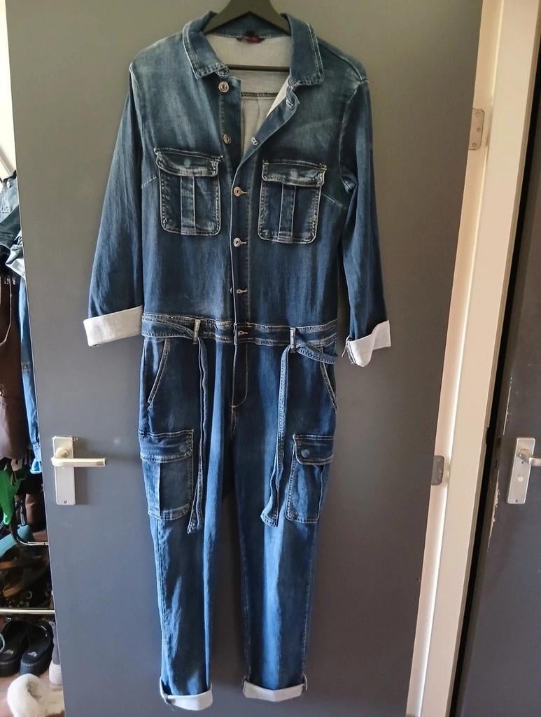 Stoere jumpsuit, Maat 38/40 (M), Blauw, Ophalen of Verzenden, Zo goed als nieuw