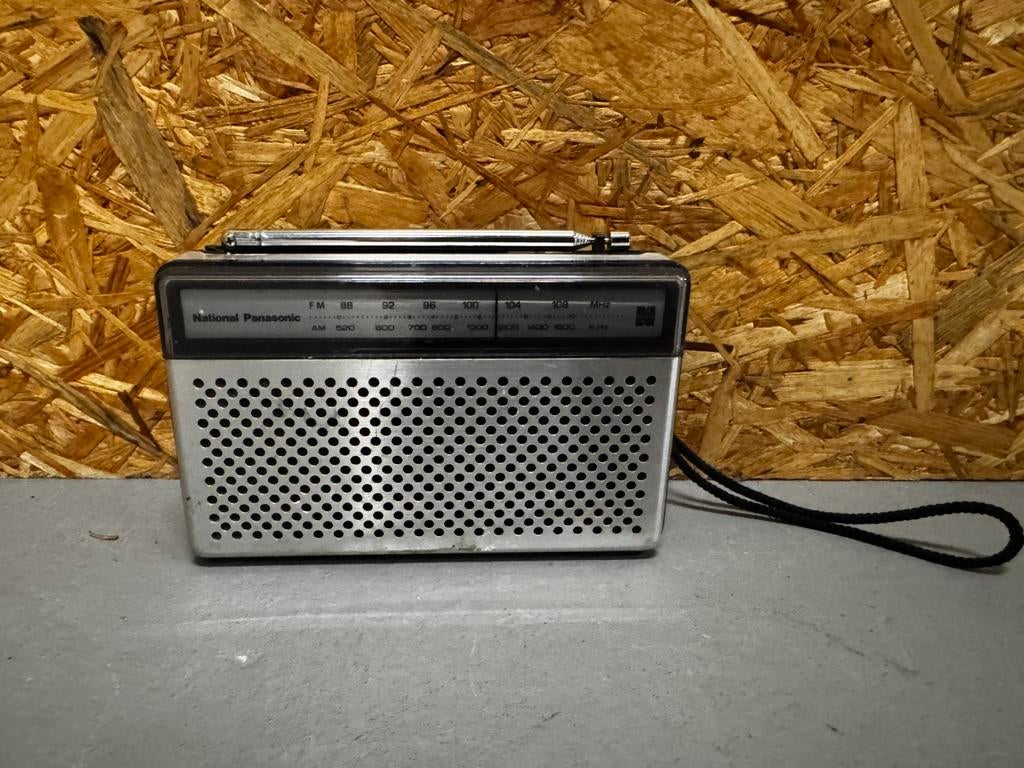 Vintage National Panasonic RF-516 – AM/FM Transistor Radio, Audio, Tv en Foto, Gebruikt, Ophalen of Verzenden, X, X