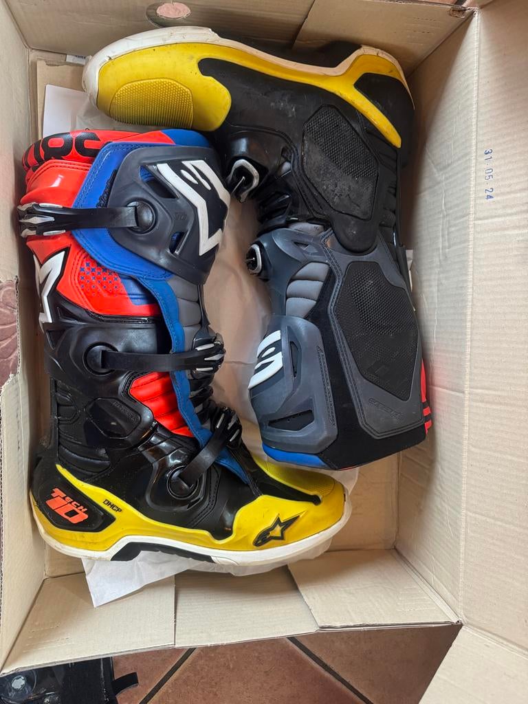 Alpinestars Tech 10 - Maat 11 (45,5), Motoren, Kleding | Motorkleding, Ophalen of Verzenden, Tweedehands, Heren, Laarzen