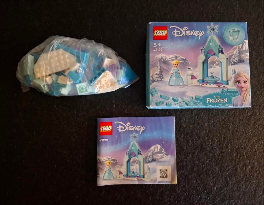 Lego Disney Frozen 43199 Elsa's Kasteel Binnenplaats, Kinderen en Baby's, Compleet, Lego, Ophalen of Verzenden, Zo goed als nieuw