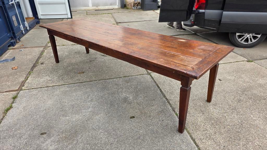 Antieke Franse boeren tafel 300 x 90 cm, Ophalen of Verzenden