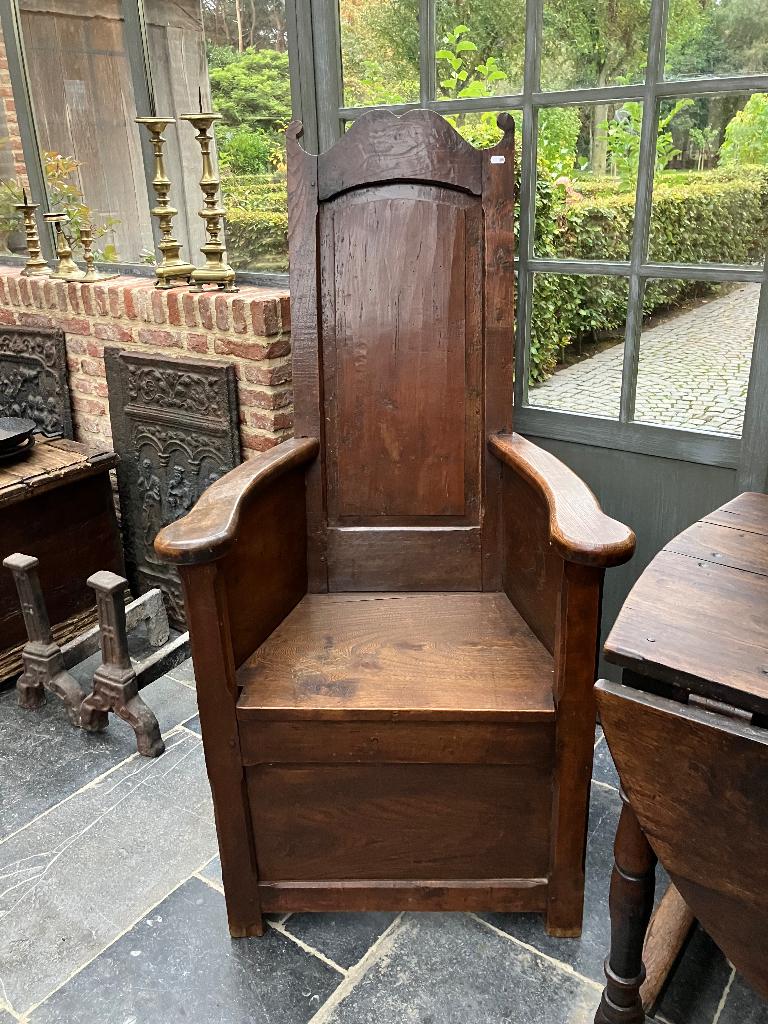 OPRUIMING! Mooie grote Spaanse troonstoel izgs NU 150 euro!, Antiek en Kunst, Ophalen