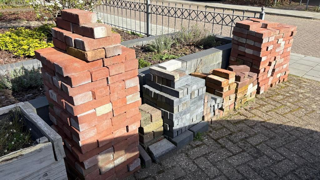 Bakstenen en straatstenen, verschillende soorten, Ophalen, Overige materialen, Gebruikt, Klinkers