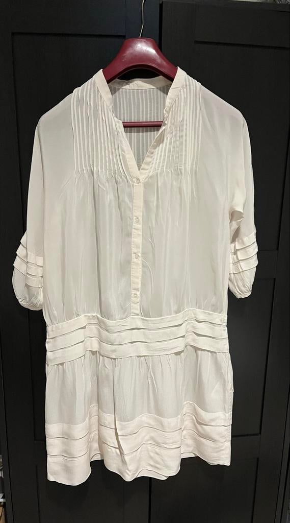 Selected Femme zijden tuniek Maat M, Ophalen of Verzenden, Gedragen, Maat 38/40 (M), Wit