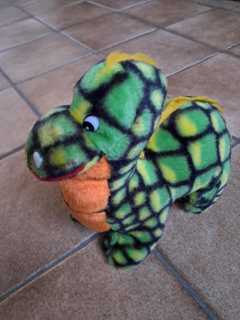 Dinotoys Apeldoorn Dino knuffel jaren 80-90, Ophalen of Verzenden, Rechthoekig