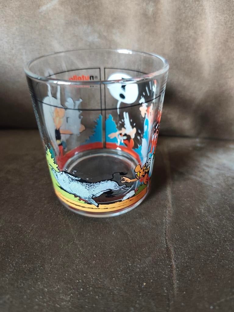 Vintage Nutella Asterix en Obelix glas, Ophalen of Verzenden